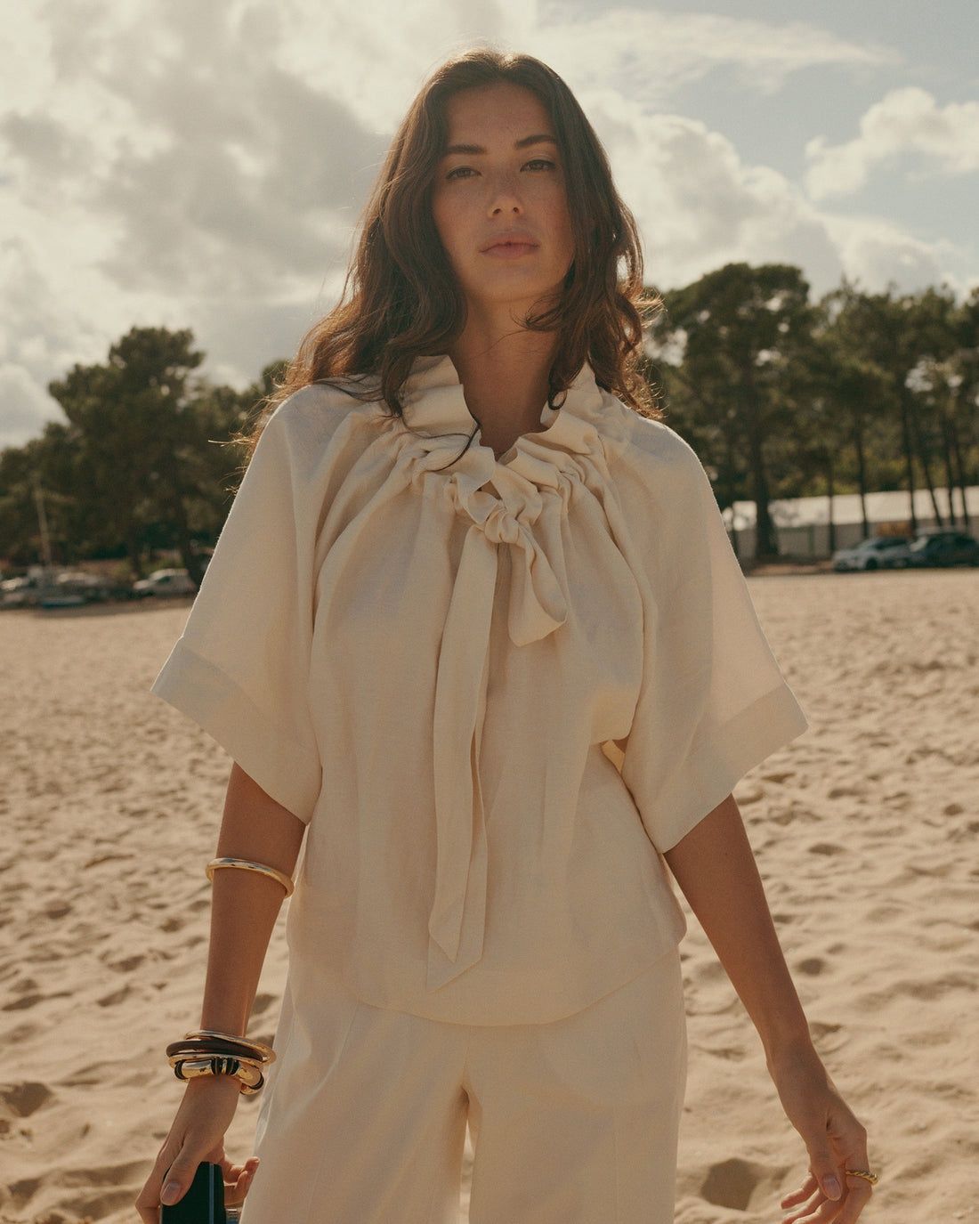 Top Modal Linen Blend