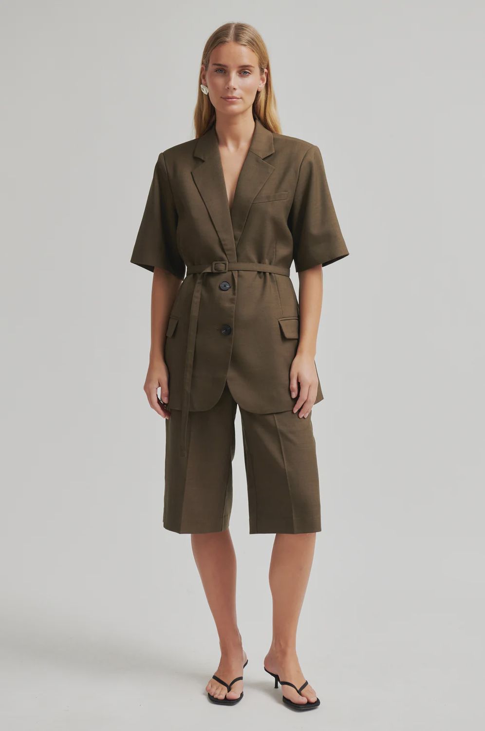 Sharo New SS Blazer - canteen