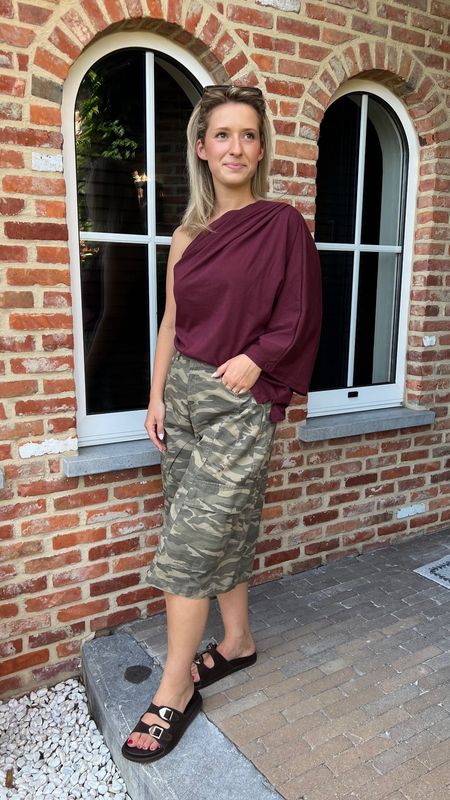 Pauline Bermuda Camouflage Print
