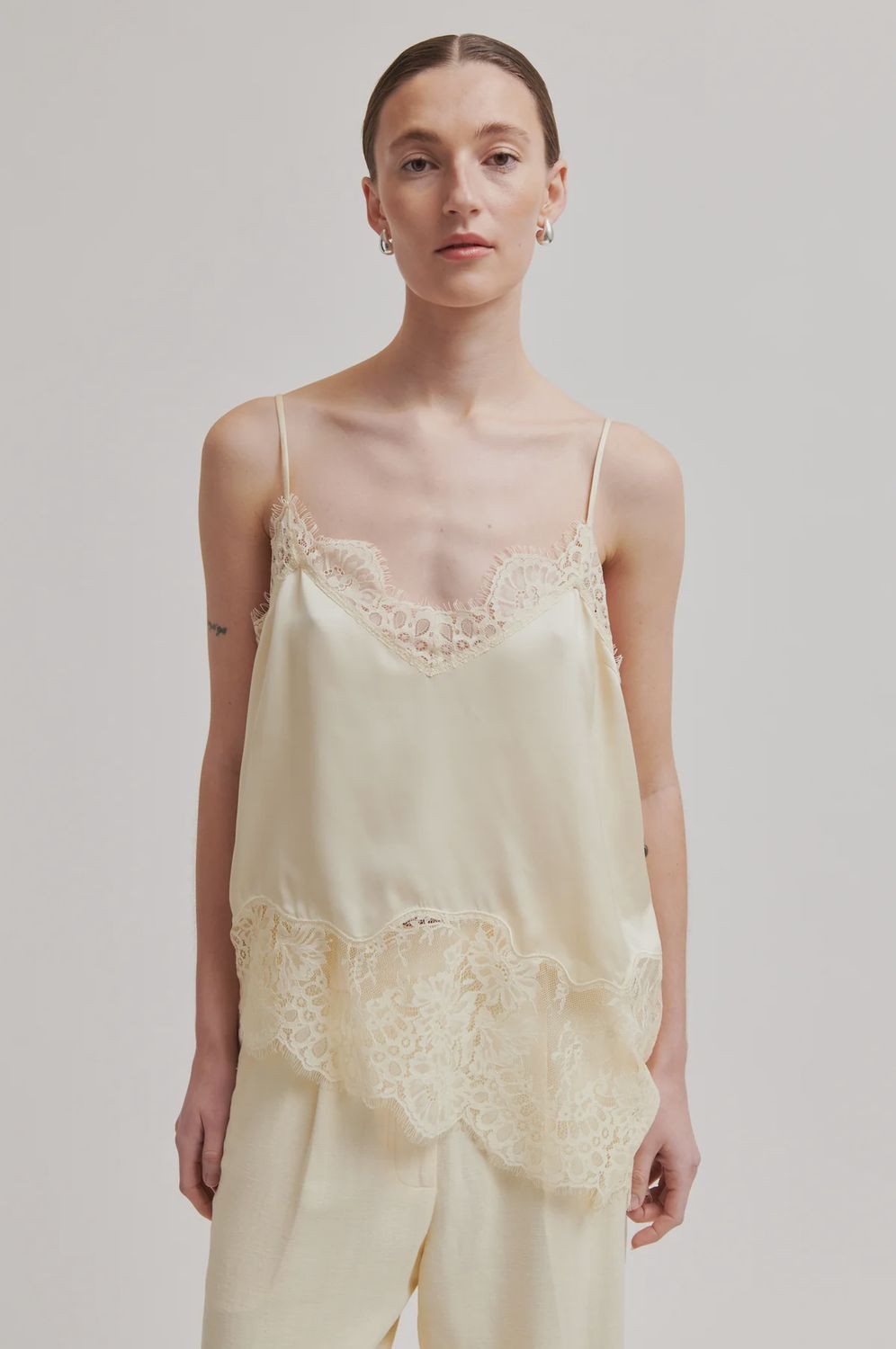 Wilina Strap Top - Alabaster Gleam