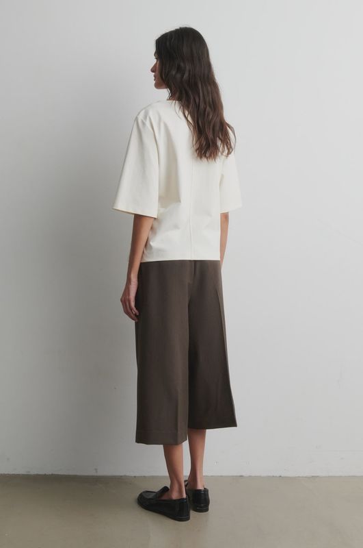 Arkai Drape Tee - Eggnog