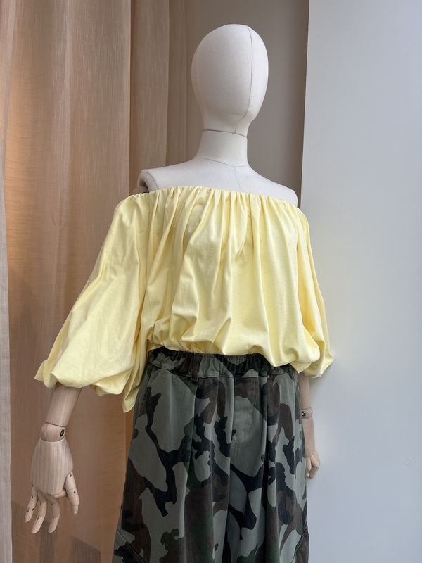 Off shoulder blouse balloon - One Size