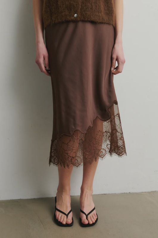 Wila Lace Midi Skirt - Carafe