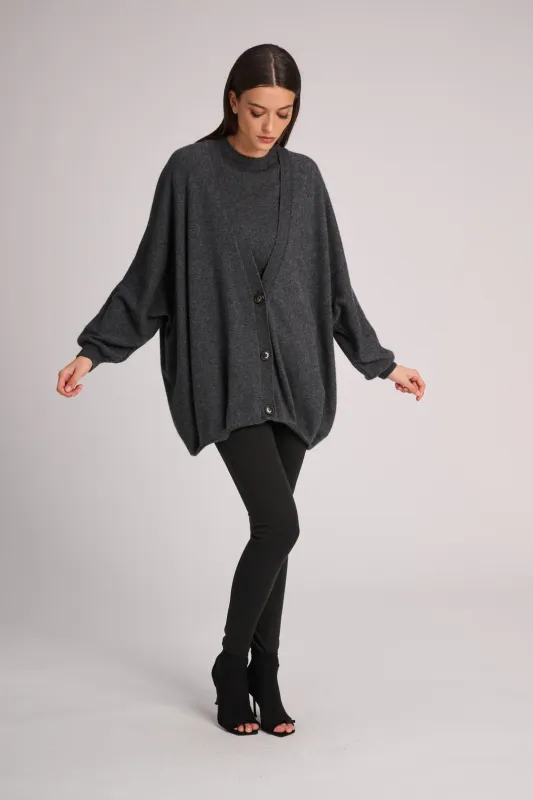 Cardigan Arran - Dark Grey