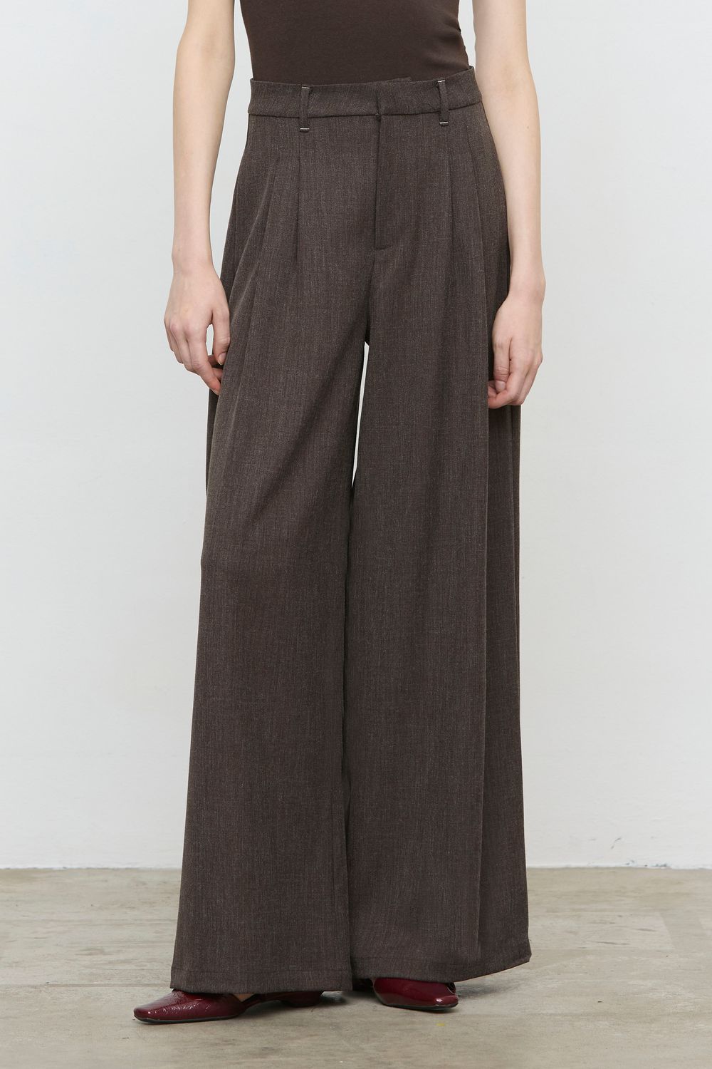 Geklede Broek Met Plooien - Moro