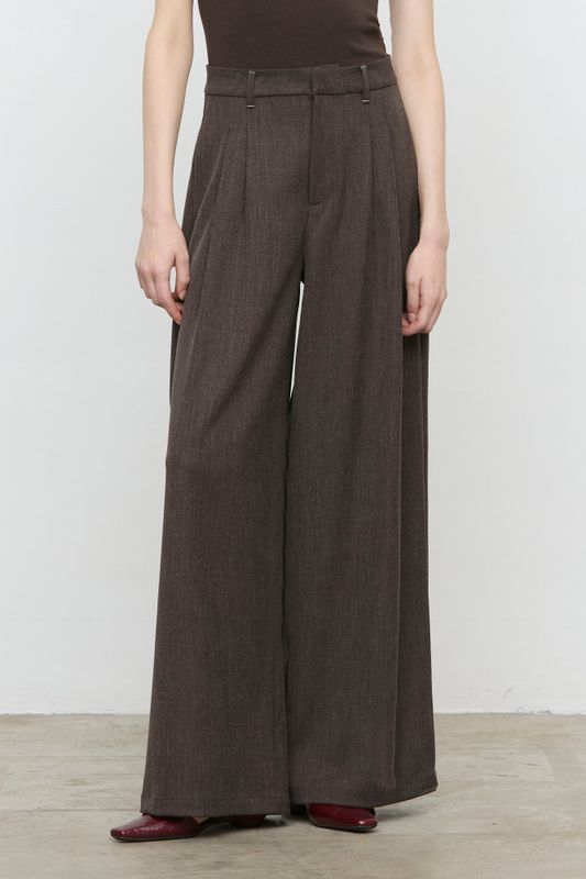 Geklede Broek Met Plooien - Moro