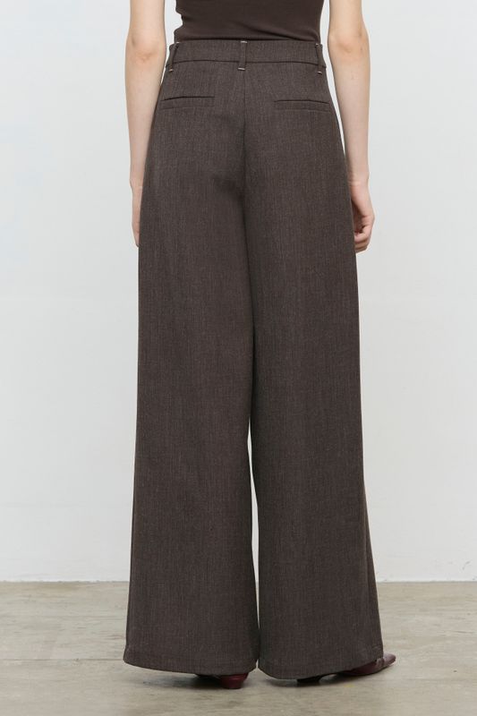 Geklede Broek Met Plooien - Moro