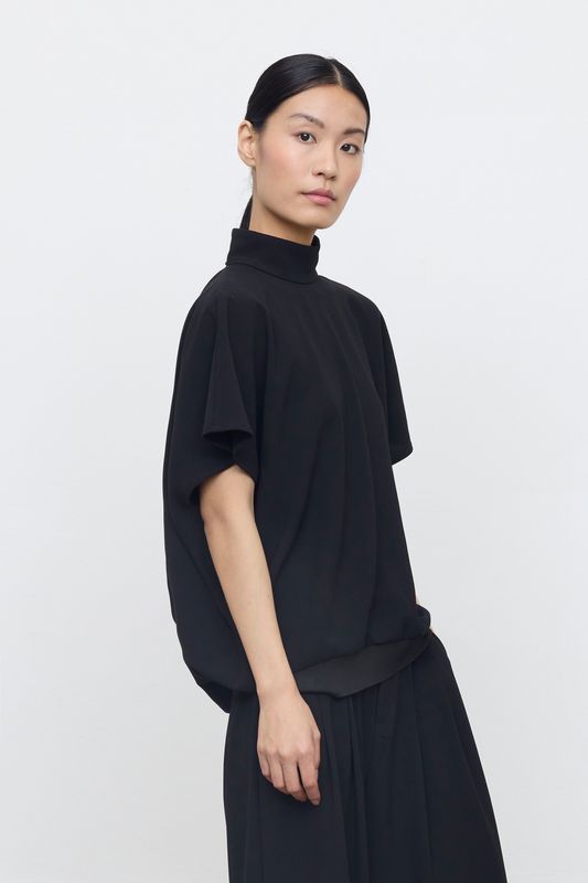 Blouse Met Rugdetail - Nero