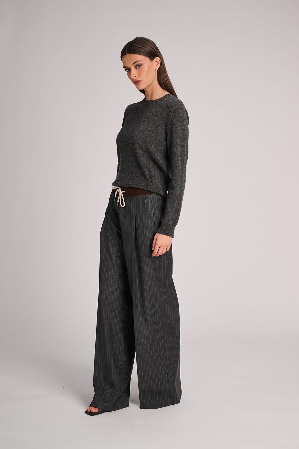 Trousers Valley Pinstripe  - Dark Grey