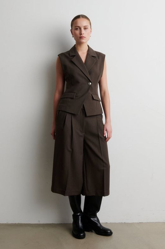 Riese Shorts - Dark Brown Melange