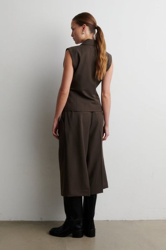 Riese Shorts - Dark Brown Melange