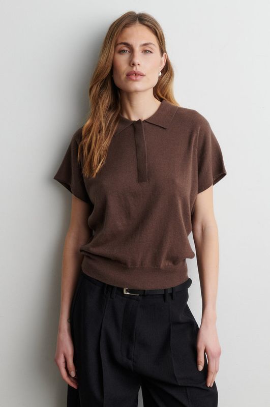 Claro Knit Polo - Carafe