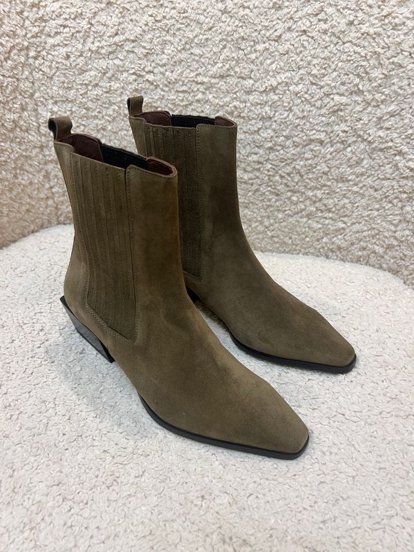 Ramele boot - Olive suede