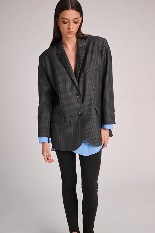 My Blazer Hill - Dark Grey Pinstripe