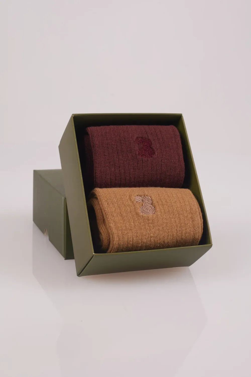Socks Zaira, Colour: Rust/Olive