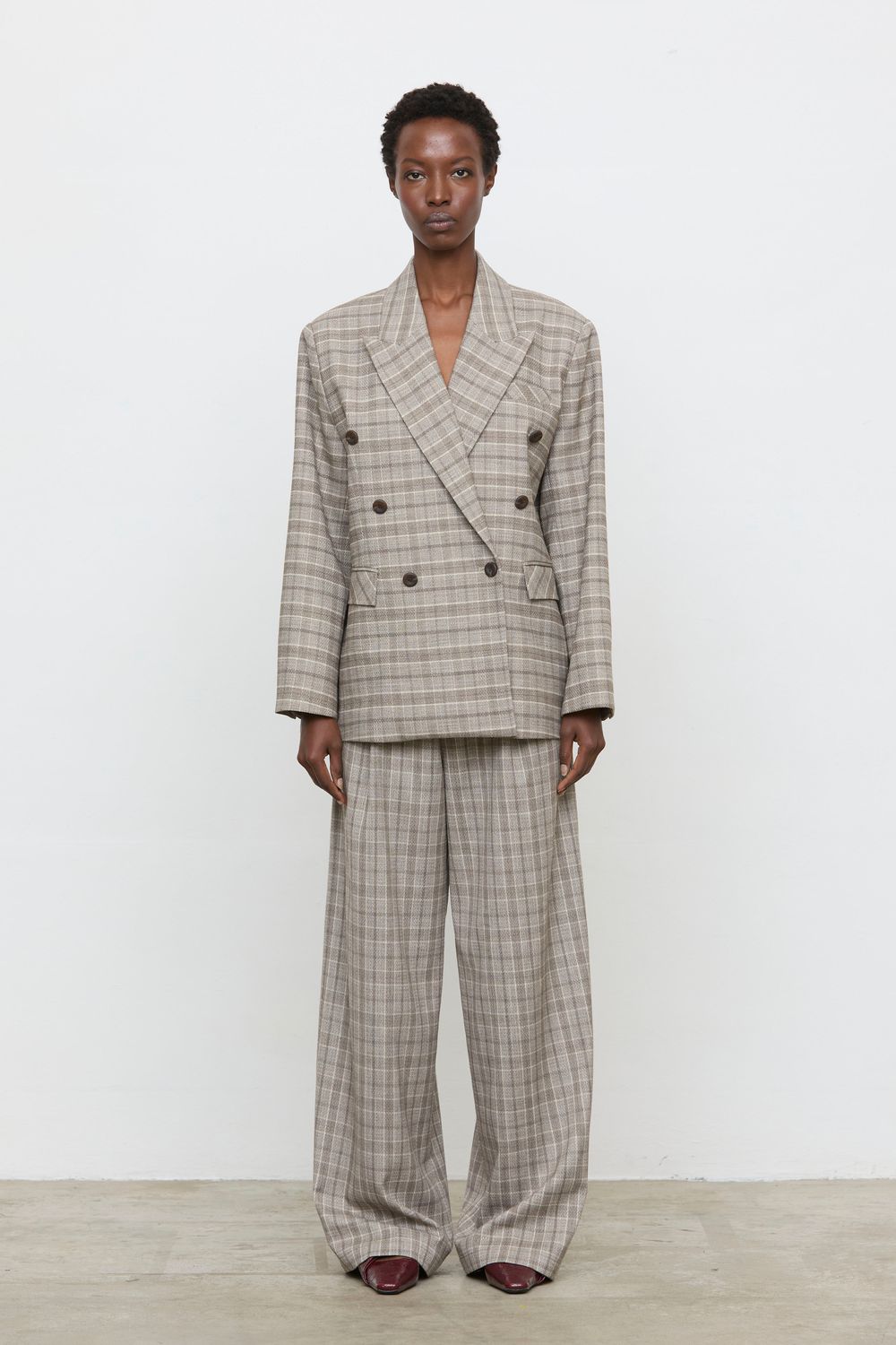 Blazer  geruit - grigio