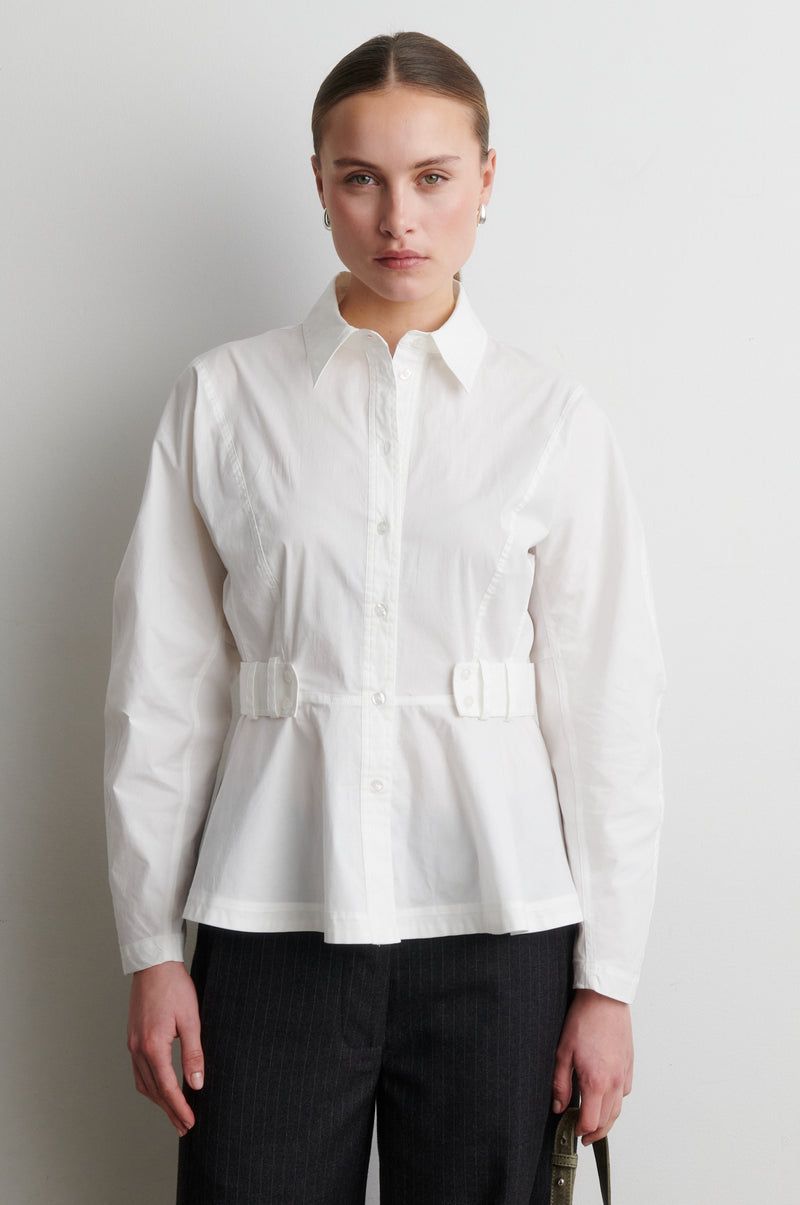 Viana Shirt  - Egret