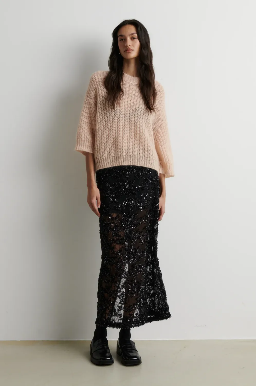 Glora Knit Pullover - cream tan