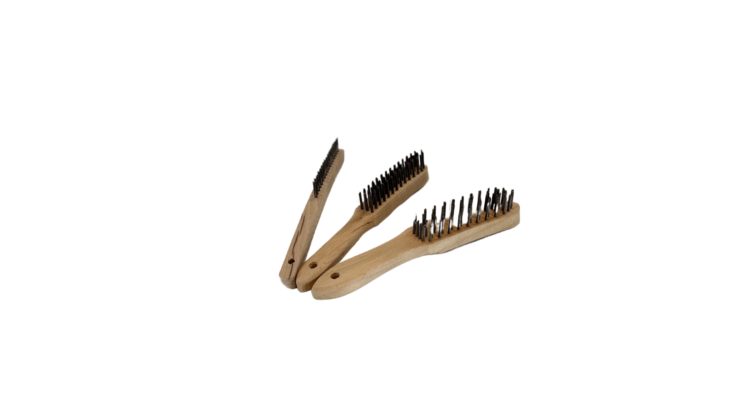 ​Wooden Hand Wire Brush – 3 Rows
