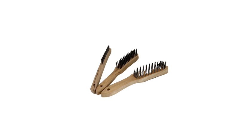 ​Wooden Hand Wire Brush – 3 Rows