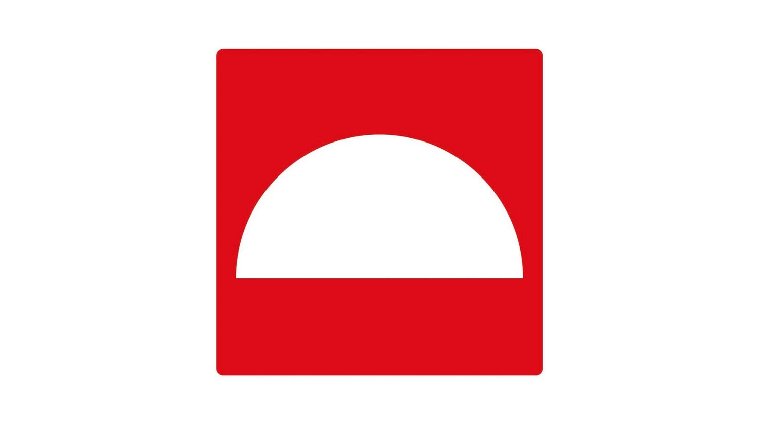 Safety Symbol Sticker – "Fire Extinguisher System" 10 cm (Red/White)