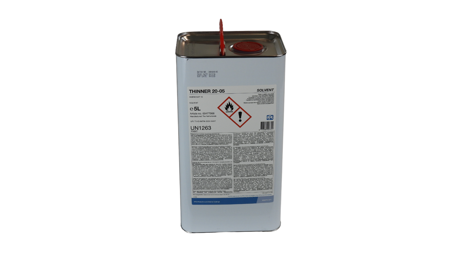 Thinner PPG 20-05 5 Liter