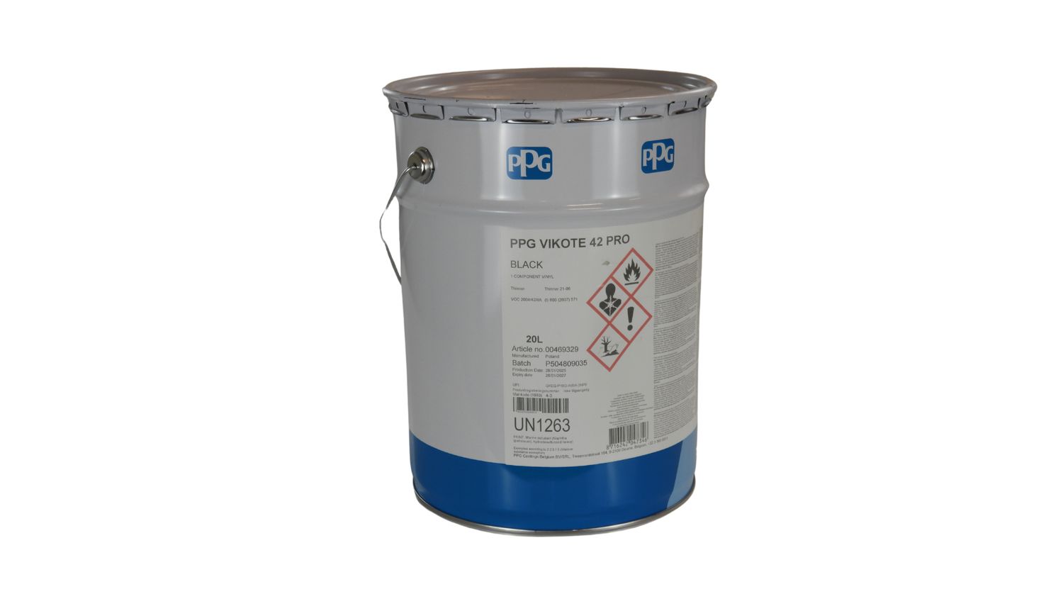 Sigma PPG Vikote 42 Black 1 Component 20 Liter