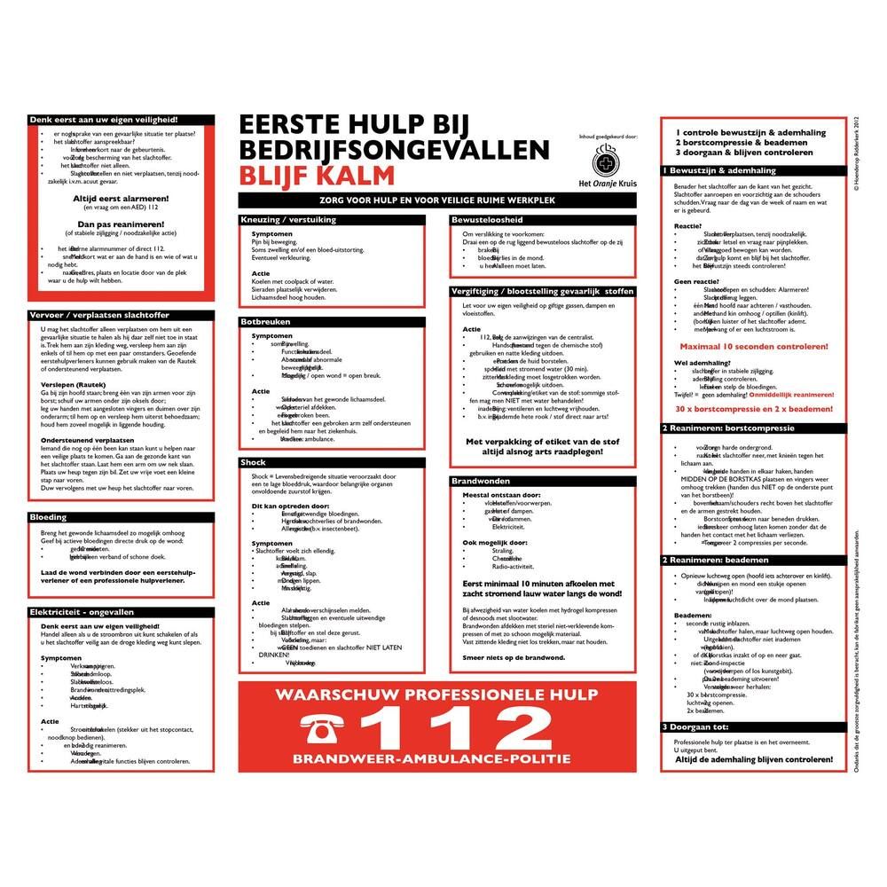 ​Rectangular First Aid Sign – 30cm x 39cm White/Red/Black