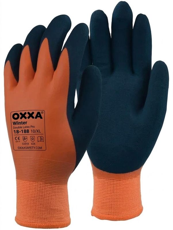 Oxxa Allroud Handschoen Orange/Zwart 1 Paar Maat 8