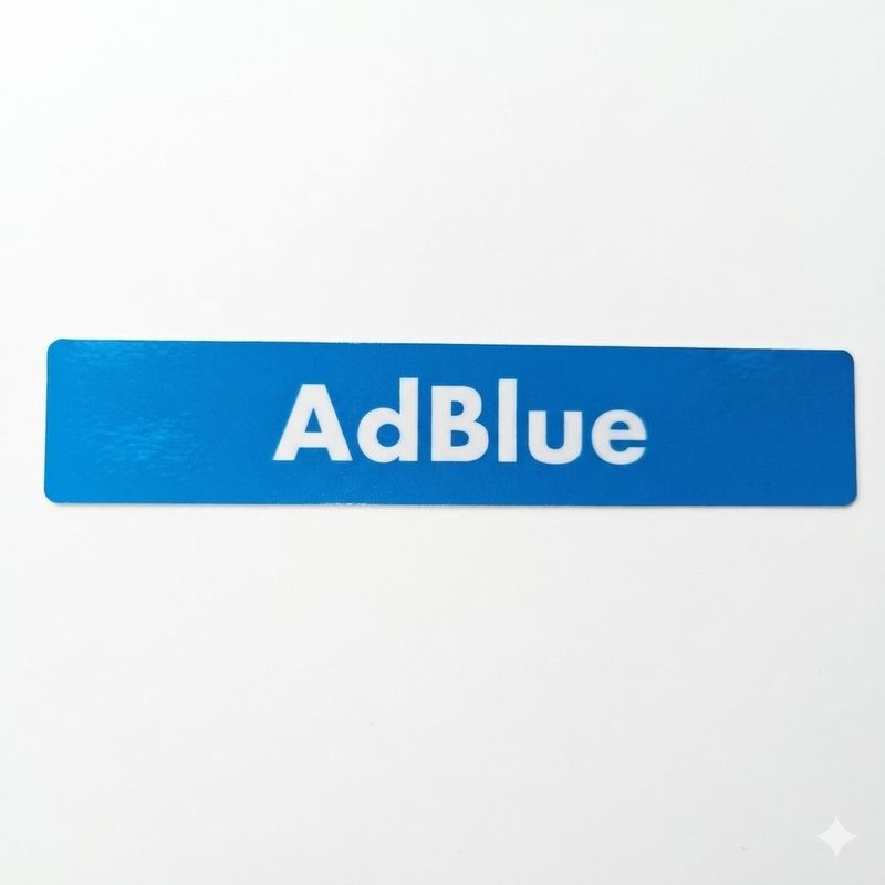 Sticker Rechthoek Adblue 10cm x 2 cm