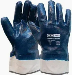 Oxxa Cleaner Met NBR Kap Blauw 50-040 Nitril Coating 12 Paar Maat 10