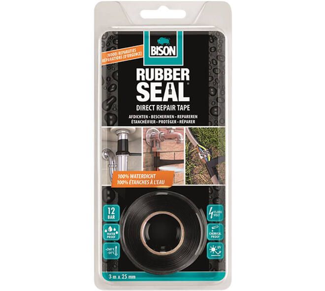 BISON RUBBER SEAL DIRECT REPAIR TAPE 25MM BLISTER BISON RUBBER SEAL DIRECT REPAIR TAPE 25MM BLISTER