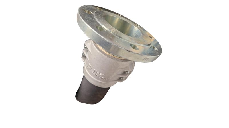 Bunkerslang 6"/ 15 Meter Met RVS 1x Draaiende & 1x RVS Vaste Flens