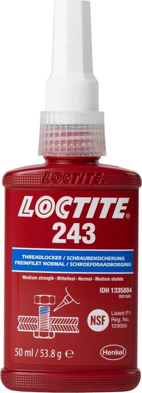 Loctite 243 Schroefdraadborging (50ml) Loctite 243 Schroefdraadborging (50ml)