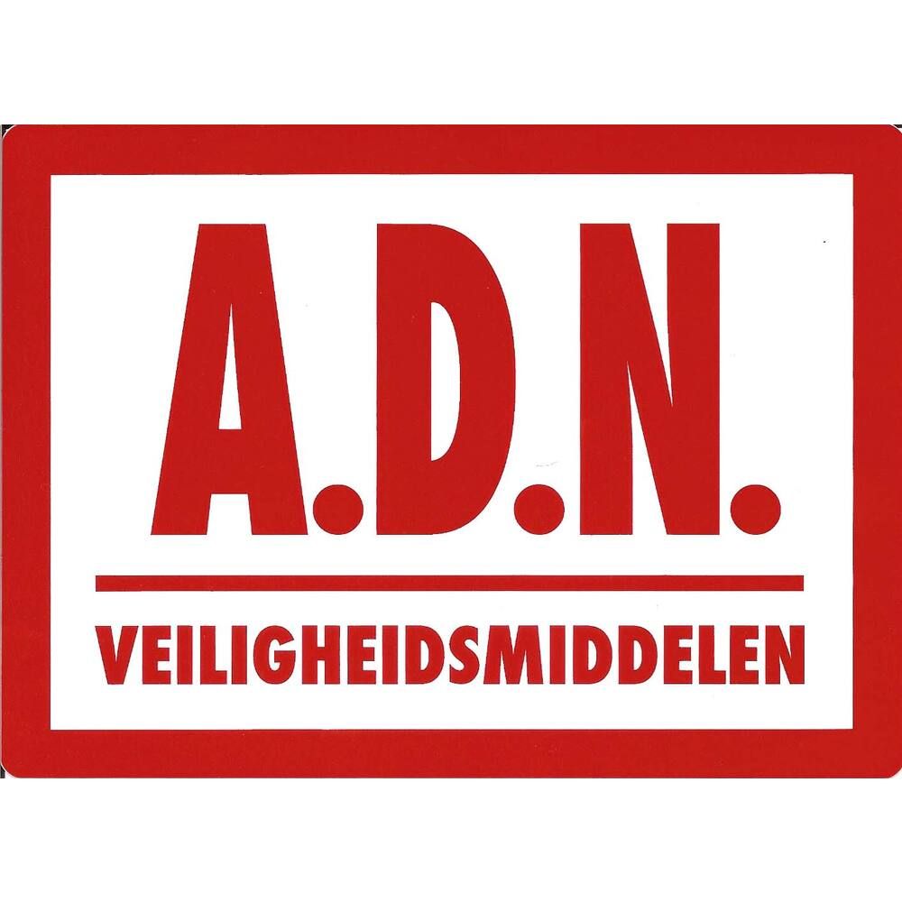 Sticker A.D.R. Rood 17cm x 13cm Sticker A.D.R. Rood 17cm x 13cm