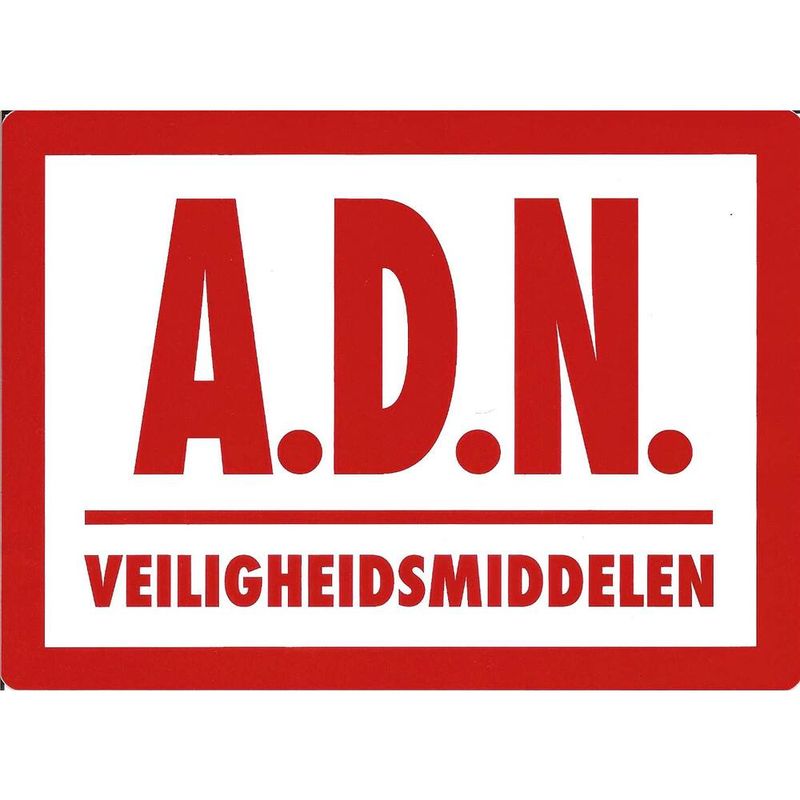 Sticker A.D.R. Rood 17cm x 13cm