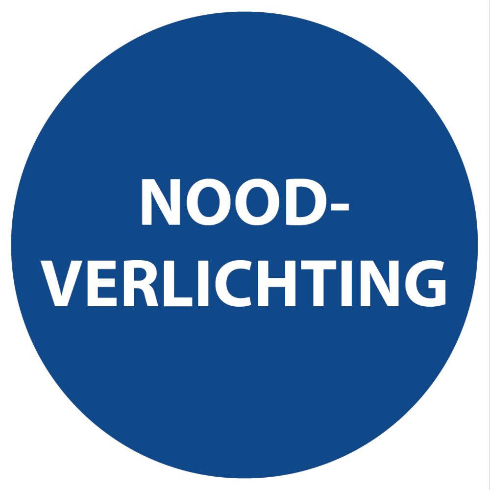 Sticker Noodverlichting Ø 4cm