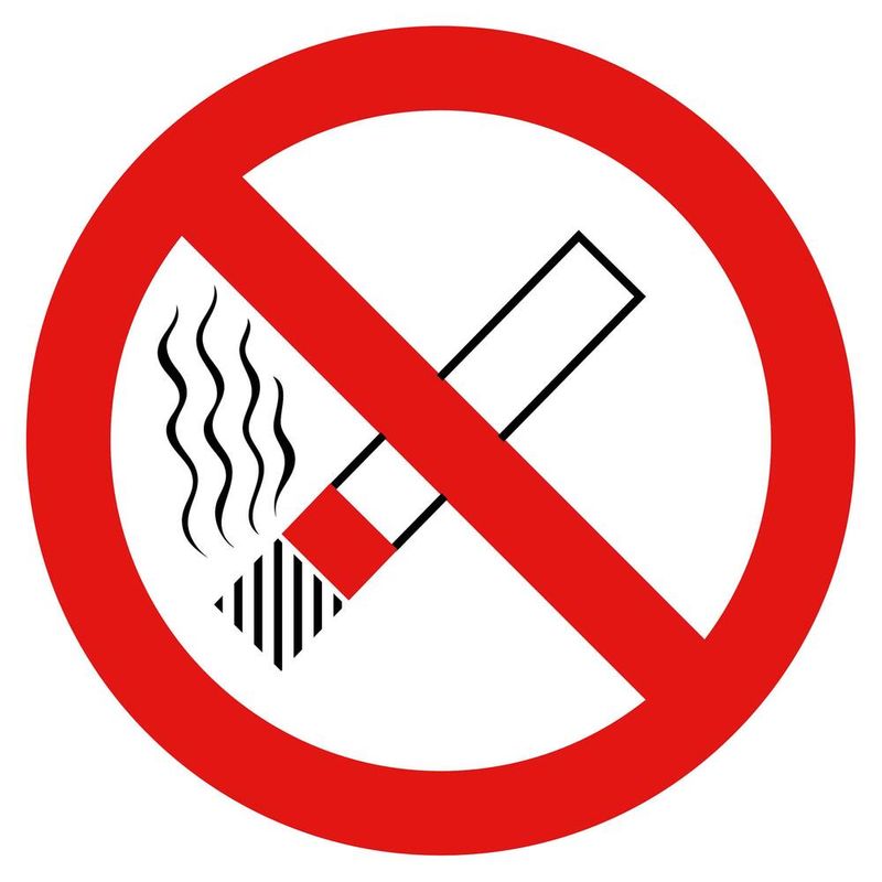 Sticker Roken Verboden Ø 10cm