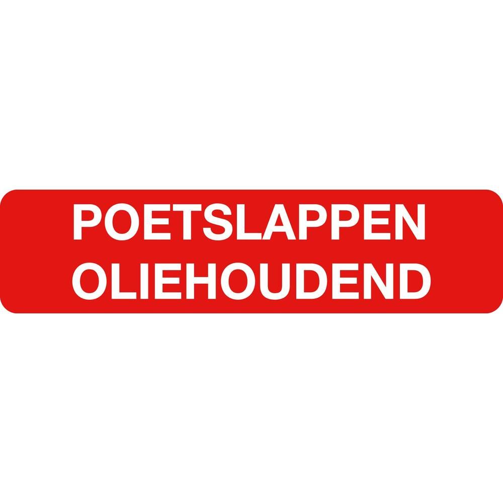 Sticker Poetslappen Oliehoudend 17cm x 4cm