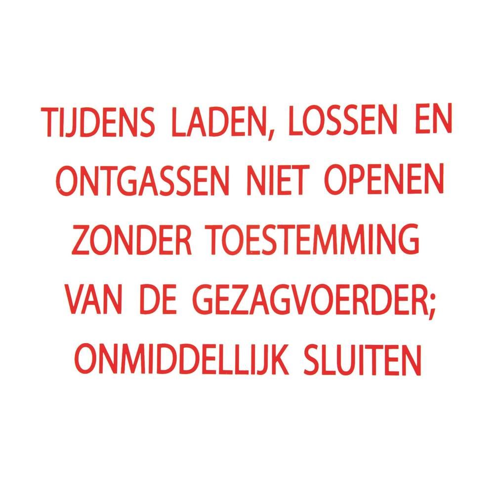 Sticker Tijdens Laden en Lossen 18cm x 10cm