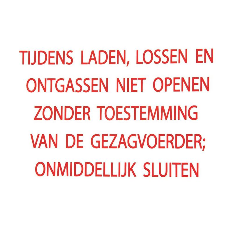 Sticker Tijdens Laden en Lossen 18cm x 10cm