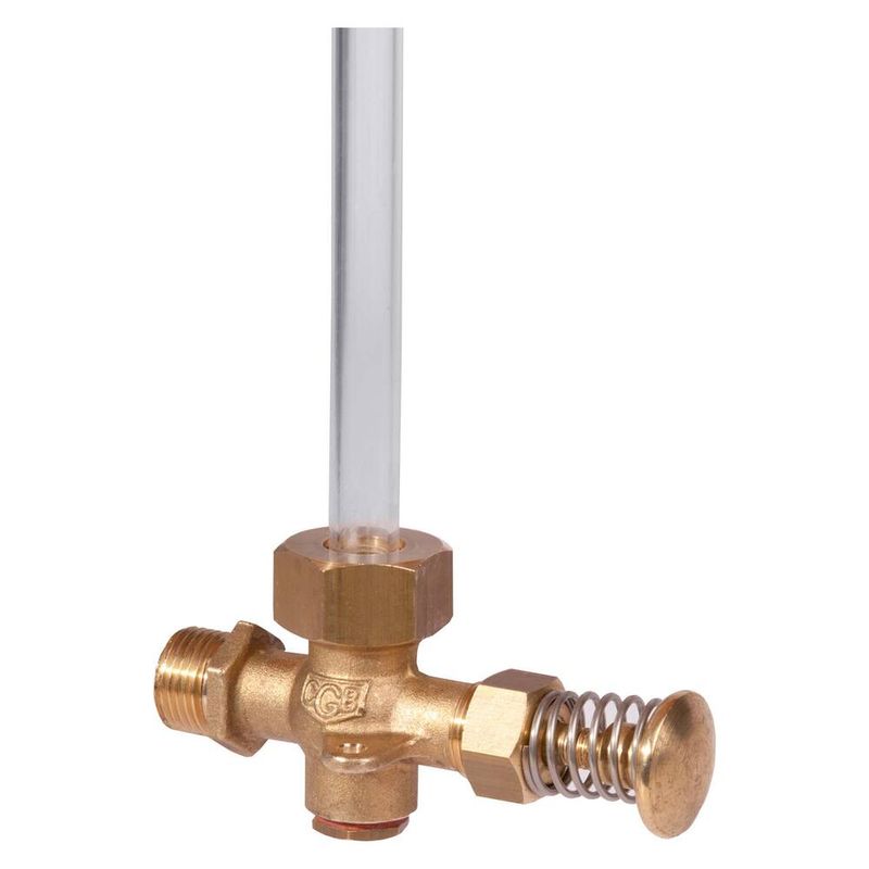 PEILGLASKRAAN ZELFSLUITEND MET PLUG 1/2"