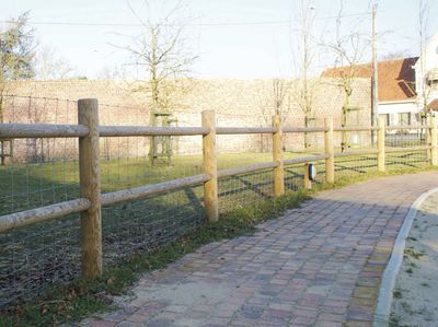 Rondhout afsluiting