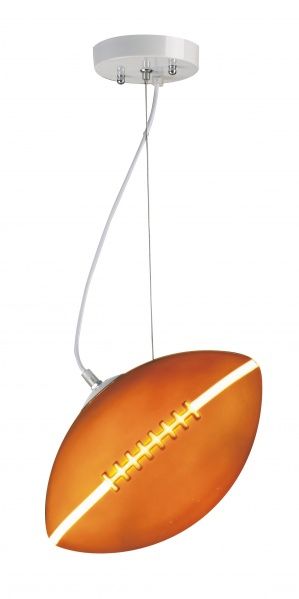 Football Lt Fixt, Iron&amp;Glass, 1/E12/100W, L11.8&quot;W7&quot;H7&quot;