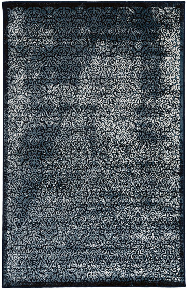Vintage Illusion Navy and Beige 5X7.6 RUGVT3058 Rug