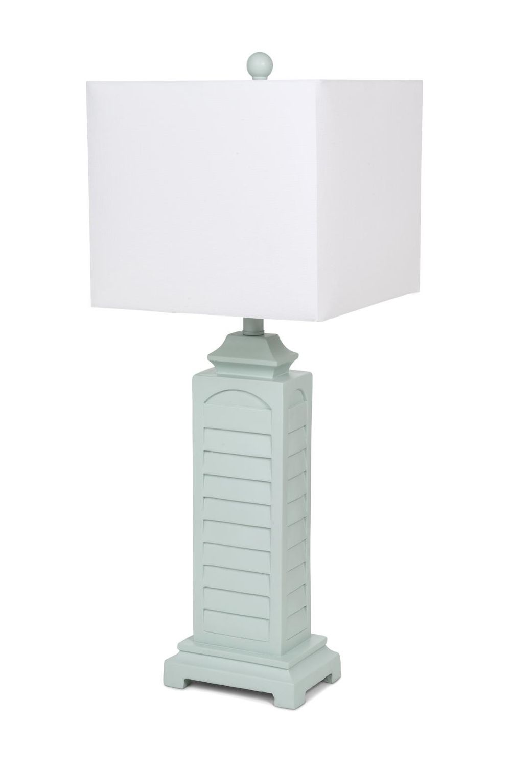 29.5&quot; Teal Shutter Table Lamp (LUX)