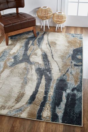 Avalon 5618 Ivory/Blue Wonder Rug