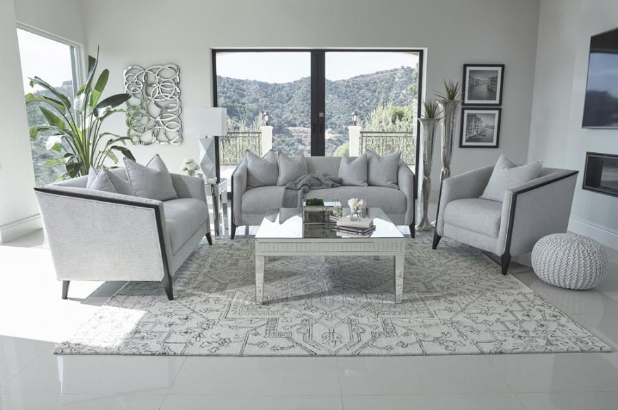 Whitfield Collection Sofa/Loveseat Dove Grey 509201-S2