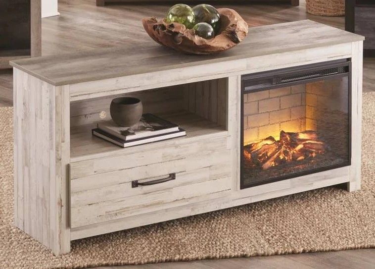 Grey Paint Pine Entertainment Center
