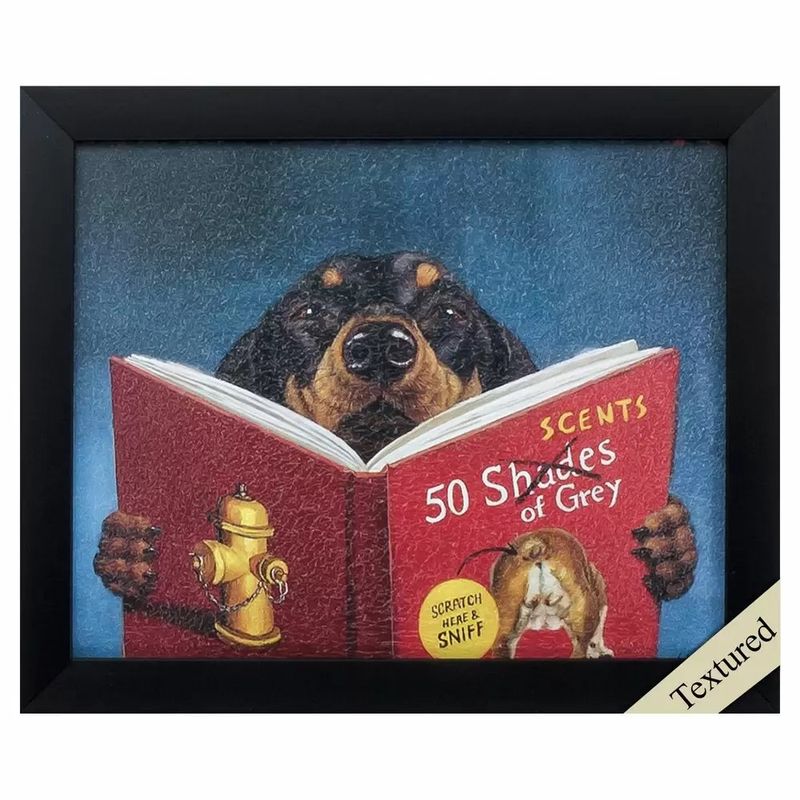 50 Scents of Gray (Weiner Dog Naughty Reading) 9X11
